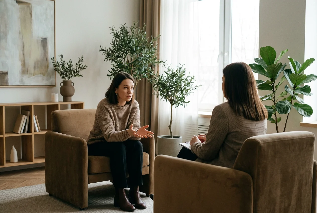 Sala de consulta em psicoterapia